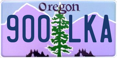 OR license plate 900LKA