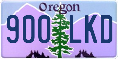 OR license plate 900LKD
