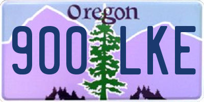 OR license plate 900LKE