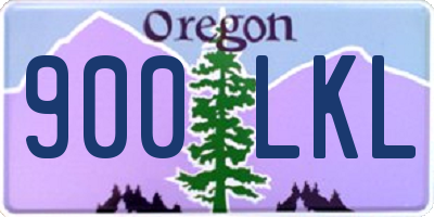 OR license plate 900LKL