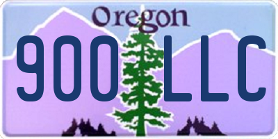 OR license plate 900LLC