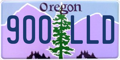 OR license plate 900LLD