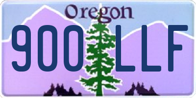 OR license plate 900LLF