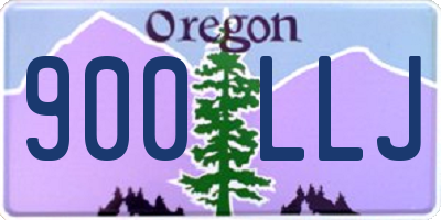 OR license plate 900LLJ