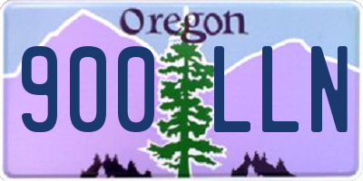 OR license plate 900LLN