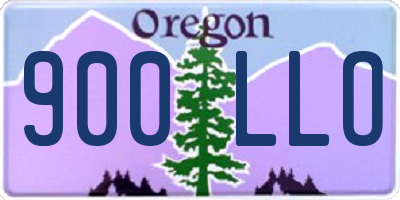 OR license plate 900LLO