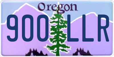 OR license plate 900LLR
