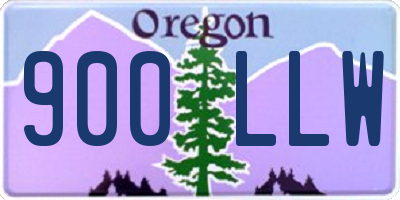 OR license plate 900LLW