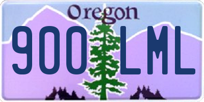 OR license plate 900LML