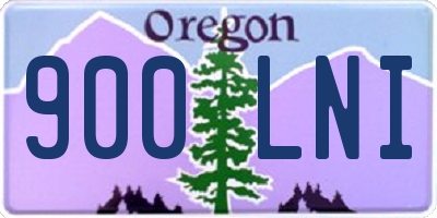 OR license plate 900LNI