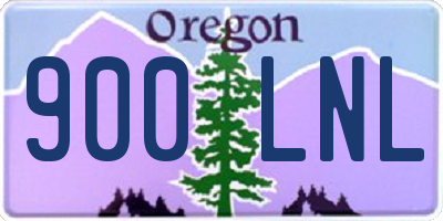 OR license plate 900LNL