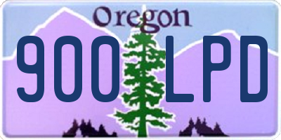 OR license plate 900LPD