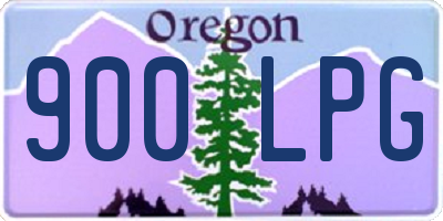 OR license plate 900LPG