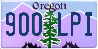 OR license plate 900LPI