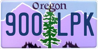 OR license plate 900LPK