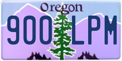 OR license plate 900LPM