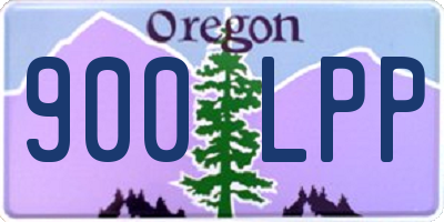 OR license plate 900LPP