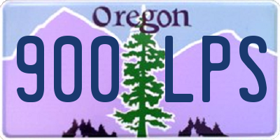 OR license plate 900LPS