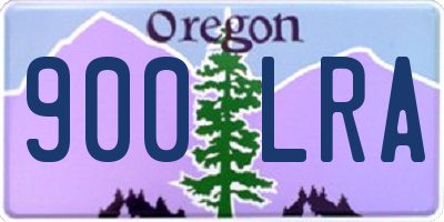 OR license plate 900LRA