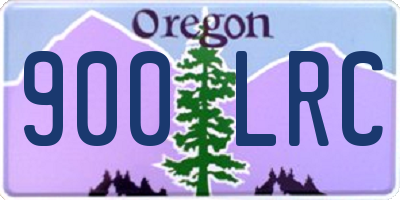 OR license plate 900LRC