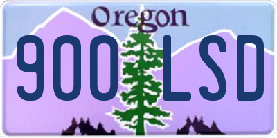 OR license plate 900LSD