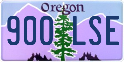 OR license plate 900LSE