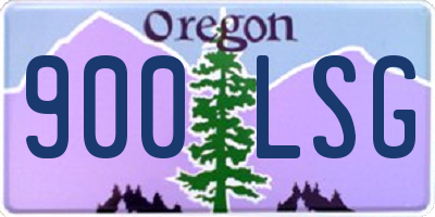 OR license plate 900LSG