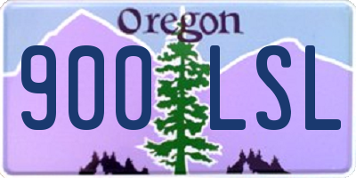 OR license plate 900LSL