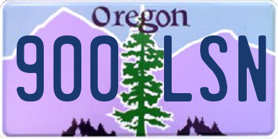 OR license plate 900LSN