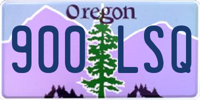 OR license plate 900LSQ