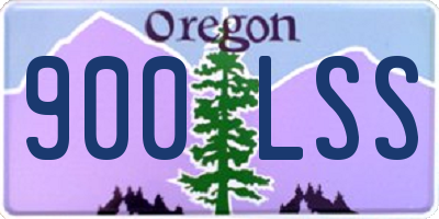 OR license plate 900LSS