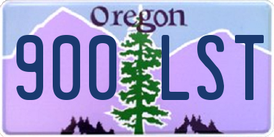 OR license plate 900LST