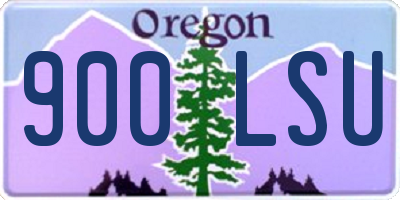 OR license plate 900LSU