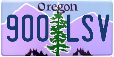 OR license plate 900LSV