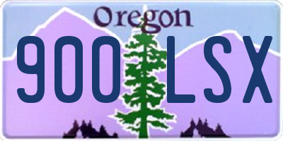 OR license plate 900LSX