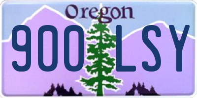 OR license plate 900LSY