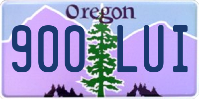 OR license plate 900LUI