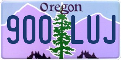 OR license plate 900LUJ