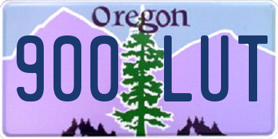 OR license plate 900LUT