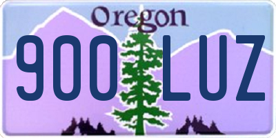 OR license plate 900LUZ