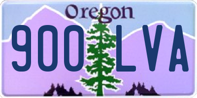 OR license plate 900LVA