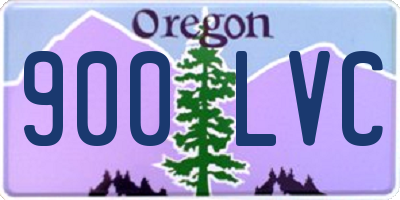 OR license plate 900LVC
