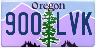 OR license plate 900LVK