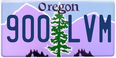 OR license plate 900LVM