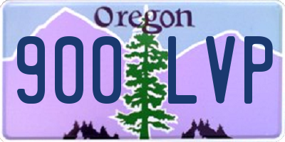 OR license plate 900LVP