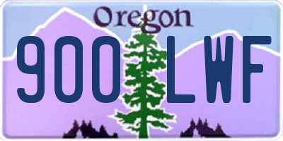 OR license plate 900LWF