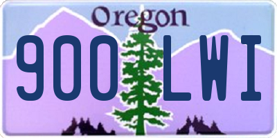 OR license plate 900LWI