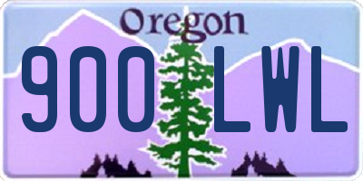 OR license plate 900LWL