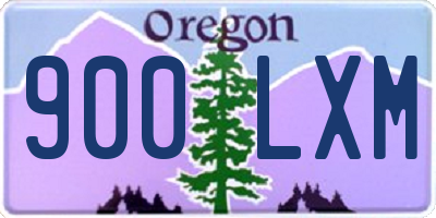 OR license plate 900LXM