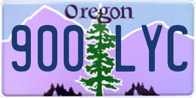 OR license plate 900LYC